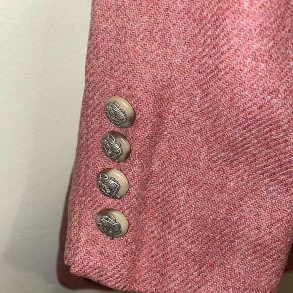 Vintage Ralph Lauren pink women’s blazer single button jacket suit size 10P - Picture 7 of 13